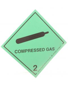 Compressed Gas Label (Magnetic)
