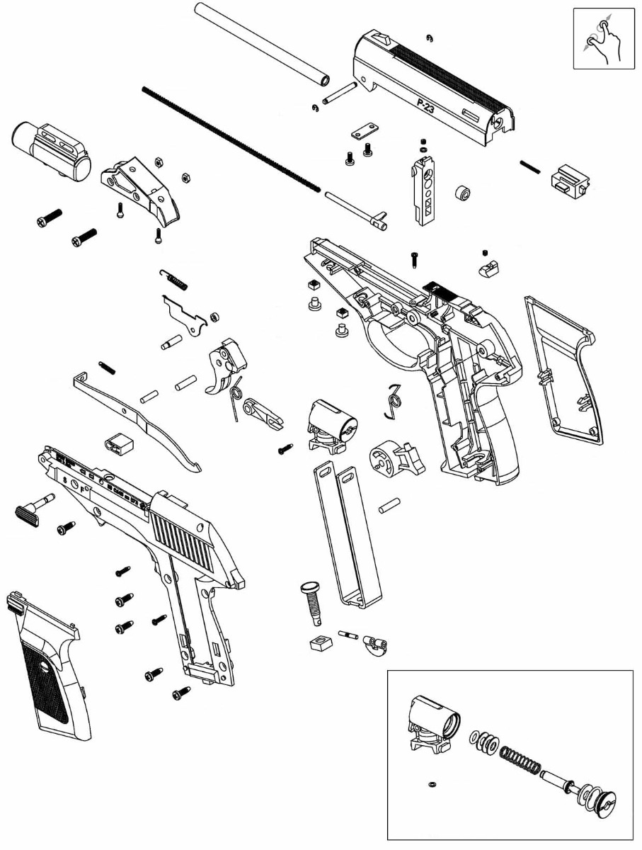 P-23 - Air Pistols - Airgun Spares - Gun Spares