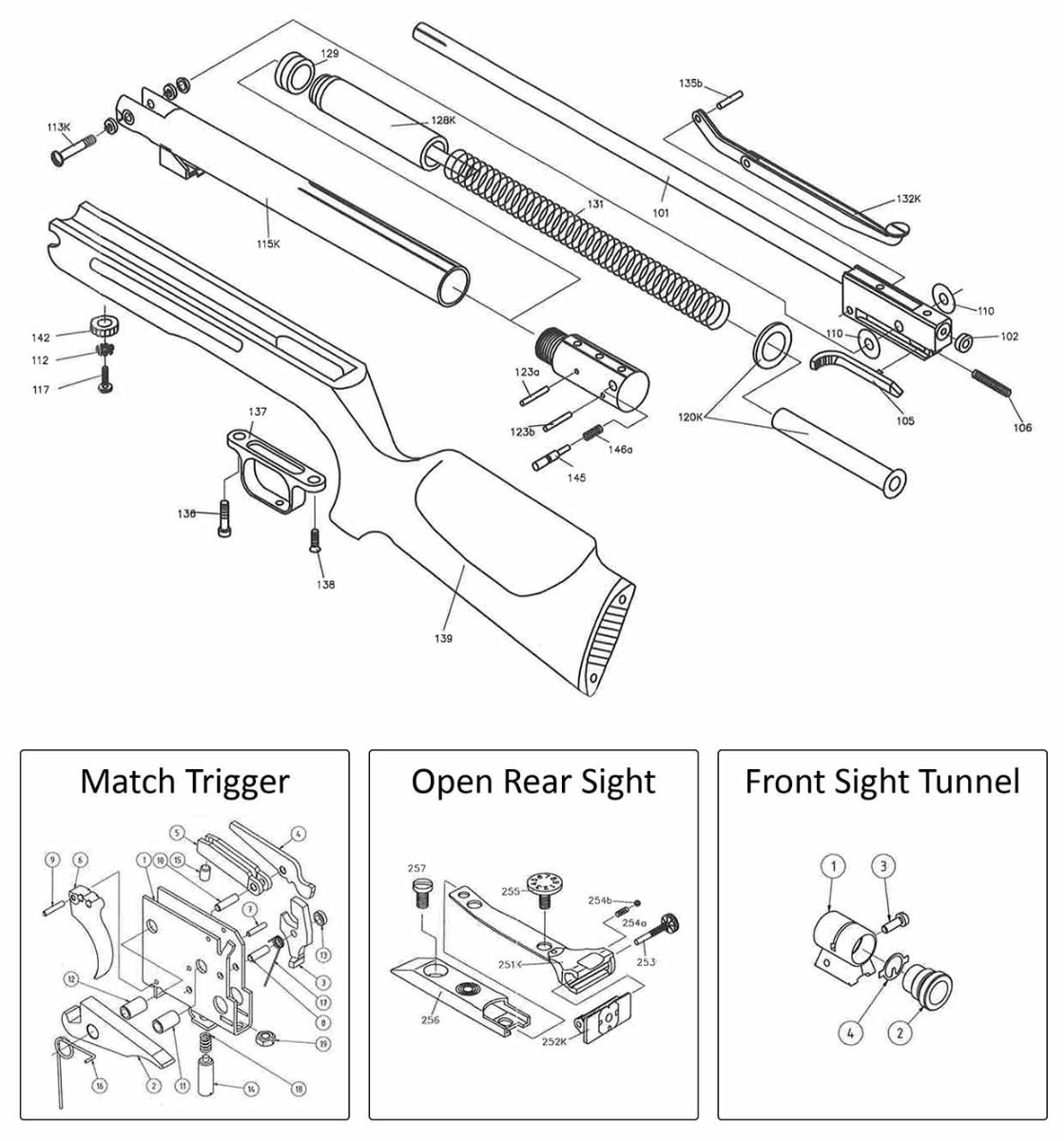 HW 35 - Airgun Spares - Gun Spares