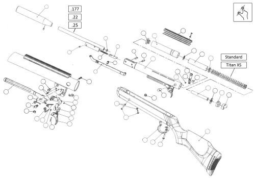 Lightning (Gamo Made) - BSA - Airgun Spares - Gun Spares