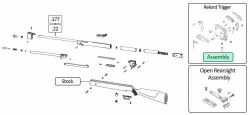 HW 77 - Airgun Spares - Gun Spares