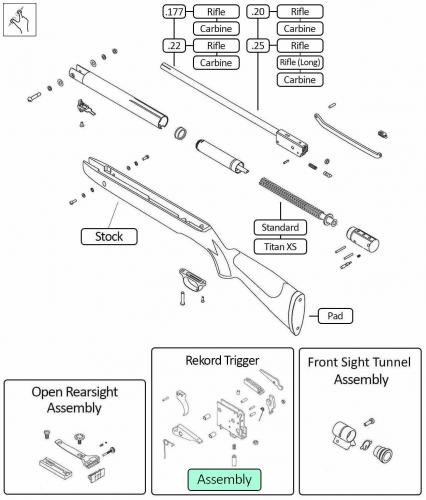 HW 80 - Airgun Spares - Gun Spares