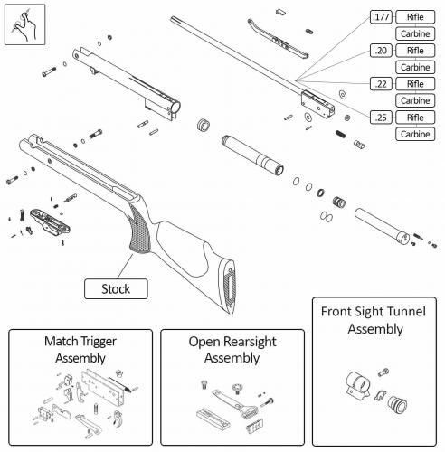 HW 90 - Airgun Spares - Gun Spares