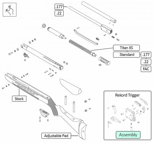 HW 98 - Airgun Spares - Gun Spares