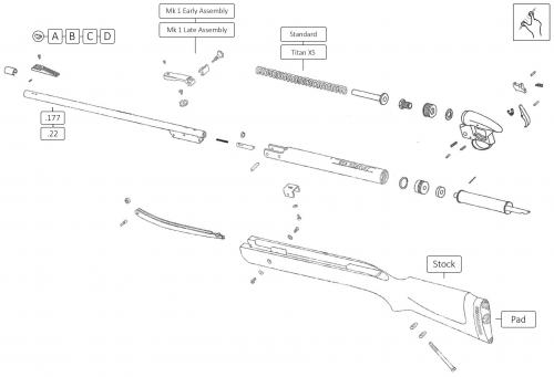 Mercury Mk 2 - BSA - Airgun Spares - Gun Spares